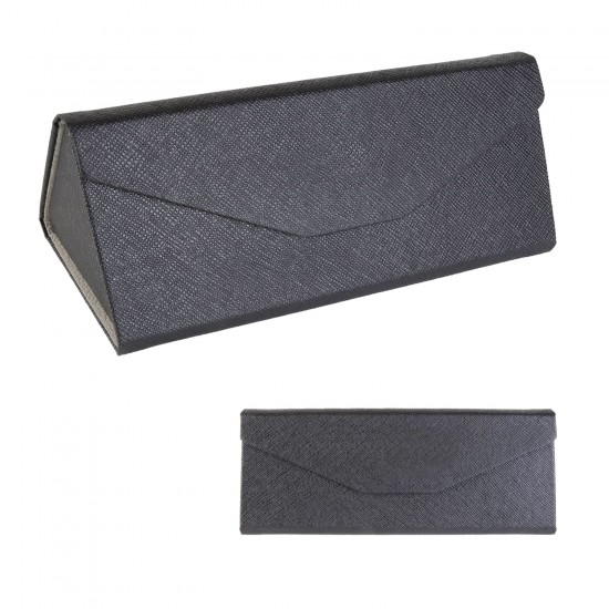 triangular hard folding case with magnetic closure