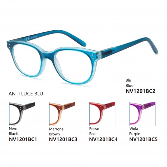 Occhiali da lettura premontati - Anti Luce Blu - NV1201-B Occhiali da lettura premontati - Anti Luce Blu - NV1201-B