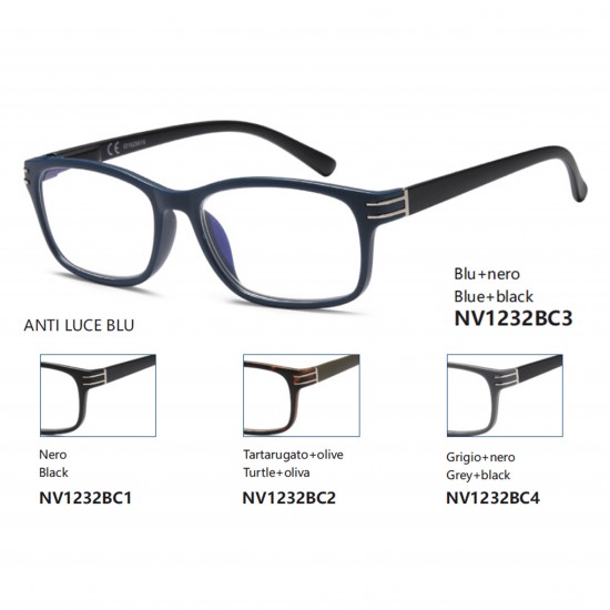 Occhiali da lettura premontati - Anti Luce Blu - NV1232-B Occhiali da lettura premontati - Anti Luce Blu - NV1232-B